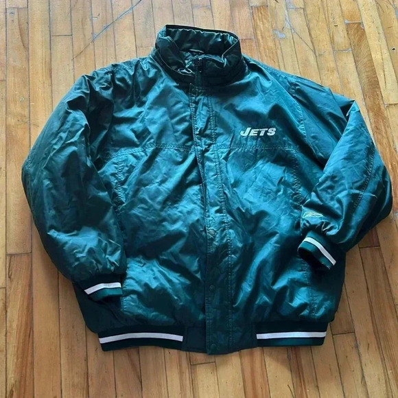 Jets reebok vintage bomber jacket - Picture 2 of 8